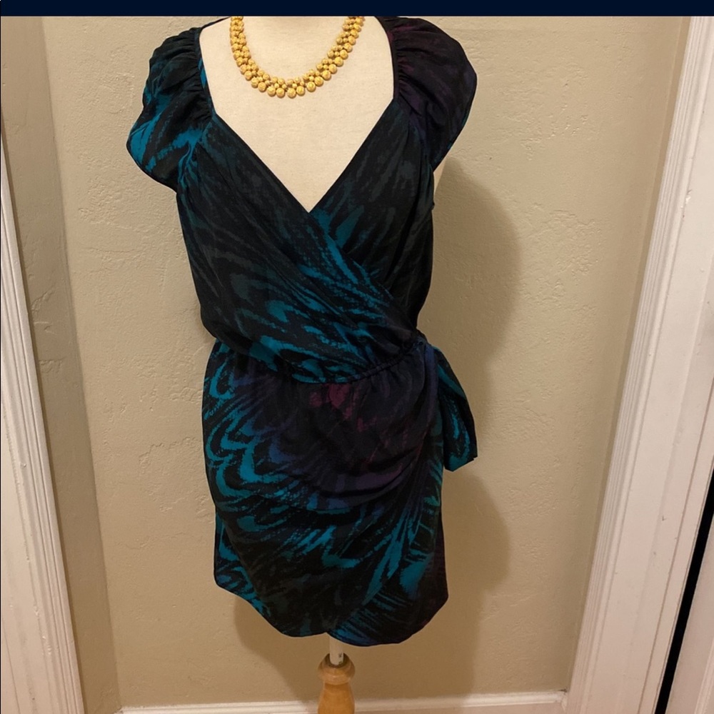 Faux wrap dress